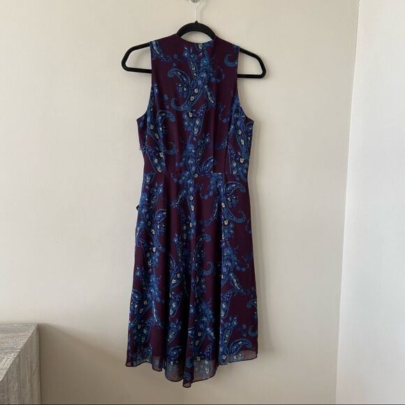 Cabi-treasure paisley Floral Midi Dress (Size:6) - Picture 3 of 9